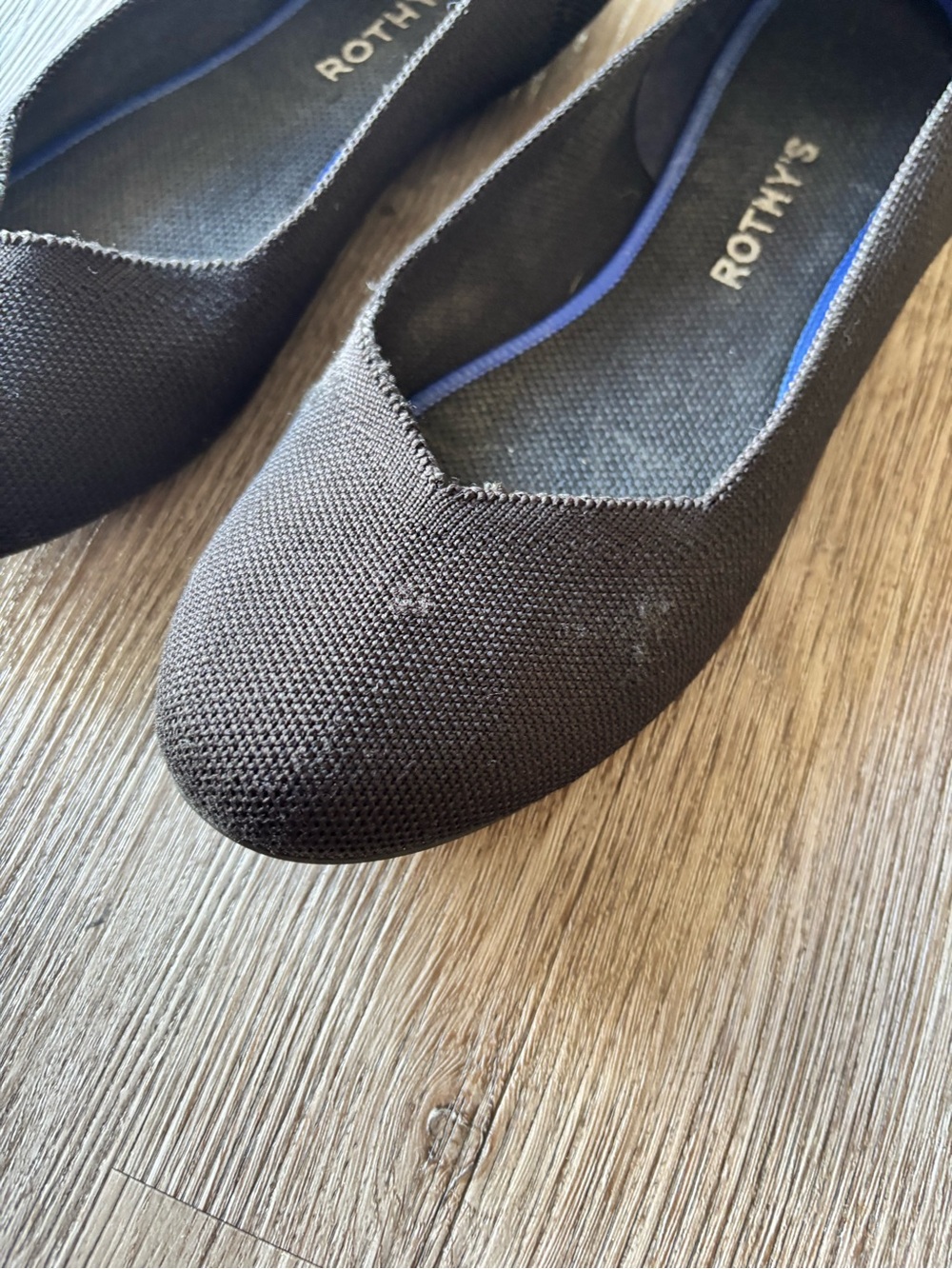 Rothys black rounded toe flat - Picture 6 of 10